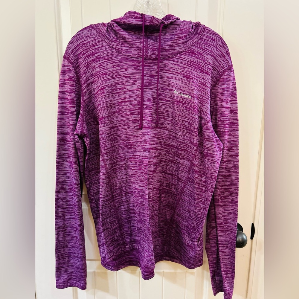 Columbia Purple Activewear Hooded Pullover